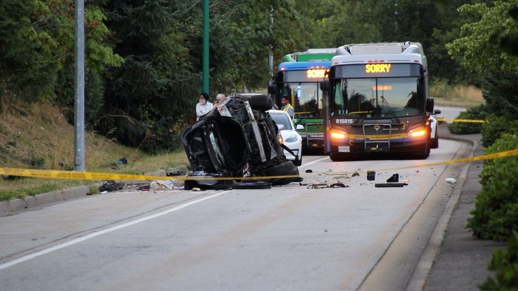 Deadly Rollover Crash Claims Life on Burnaby Mountain Parkway